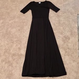 LuLaRoe black maxi dress